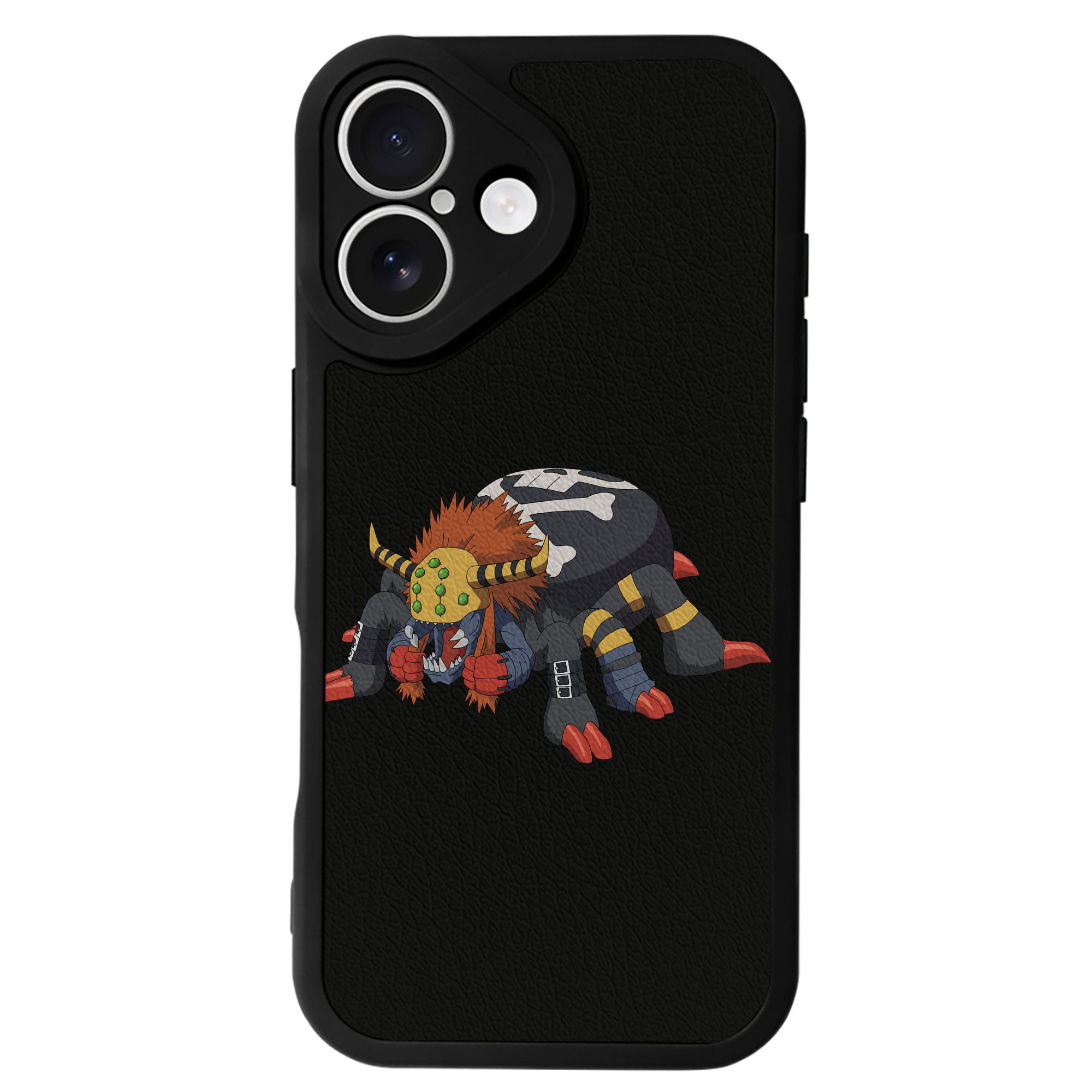 （画像用） Digimon デジタルモンスター/デジモン 【iPhone 16シリーズ対応】シリコンスマホケース（レザー調） 材質：シリコン